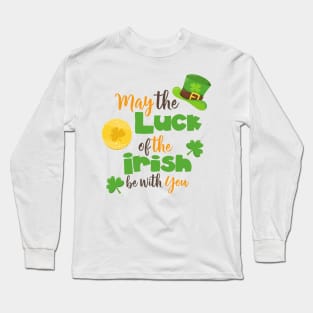 Saint Patrick's Day, Luck Of The Irish, Clovers Long Sleeve T-Shirt